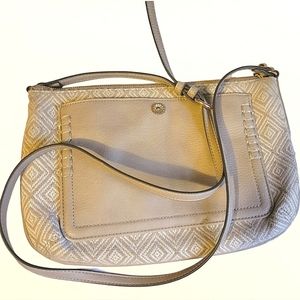 Knit Neutral Tone Beige Lauren Conrad Medium Crossbody Bag